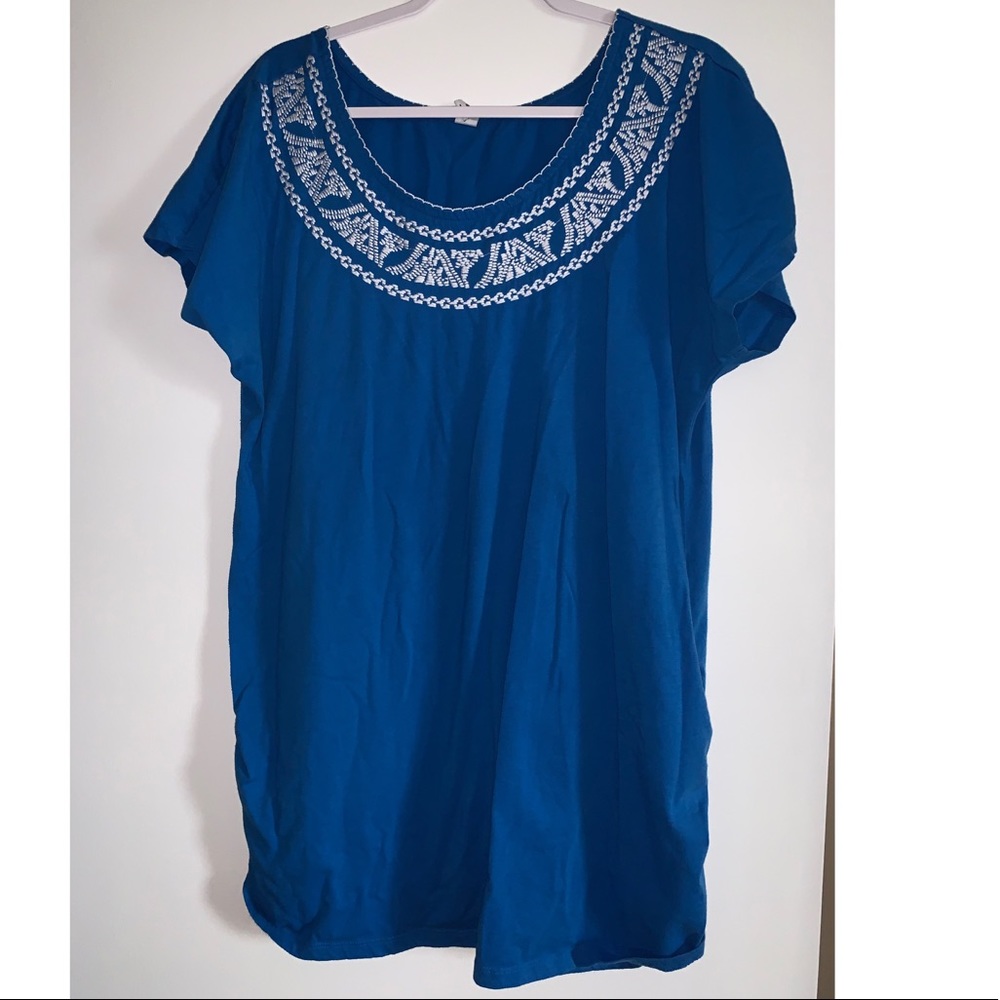 Blue maternity shirt!